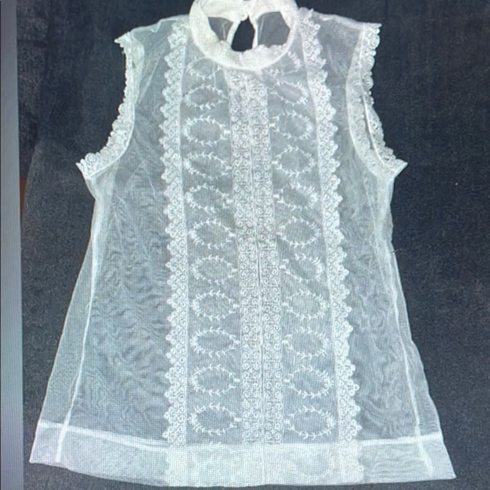 Elegant White Lace Blouse